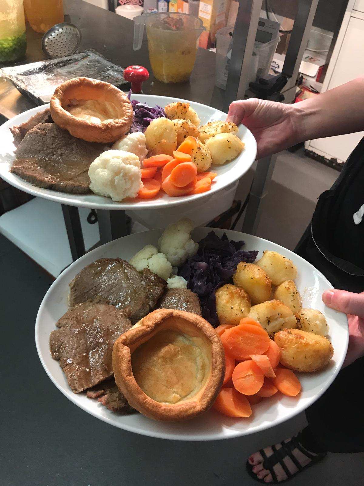Roast beef dinner